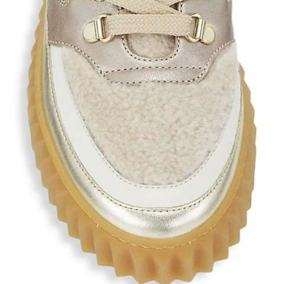NWT Voile Blanche Shearling & Metallic Leather Women's Hiking, Boots EU 40 - Picture 5 of 6